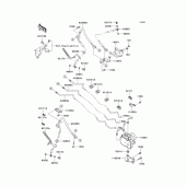 Схема вузла: Brake piping для Kawasaki VN1700 VN1700 Classic Tourer ABS