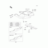 Схема вузла: Side covers/chain cover(zx600-j2) для Kawasaki ZX600 Ninja ZX-6R