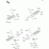 Схема вузла: Підніжки для Kawasaki ZR550 Zephyr