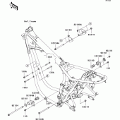 Схема вузла: Кріплення для Kawasaki EJ800 W800