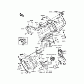 Схема вузла: Cowling(Center) для Kawasaki ZX1000 Z1000SX