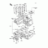 Схема вузла: Картер двигуна для Kawasaki ZX400 Z400FII