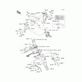 Схема вузла: Крило для Kawasaki ZR750 Z750R ABS