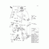 Схема вузла: Паливний бак для Kawasaki ER650 ER-6N ABS