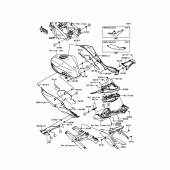 Схема вузла: Side Covers/Chain Cover для Kawasaki BR250 Z250SL ABS