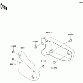 Схема вузла: Side covers для Kawasaki VN1500 VN1500 Classic