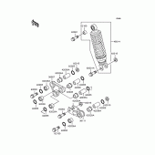 Схема вузла: Підвіска/амортизатор для Kawasaki KMX80 KSR-II