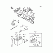 Схема вузла: Електроустаткування для Kawasaki ZR750 Zephyr