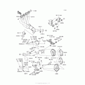 Схема узла: Выхлопная система для Kawasaki ZX1400 Ninja ZX-14R ABS