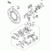 Схема узла: Задний тормоз для Kawasaki ZX1000 ZX-10