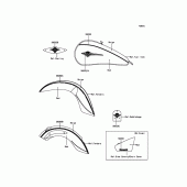 Схема вузла: Decals(Red/Beige) для Kawasaki VN900 Vulcan 900 Classic LT