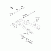 Схема вузла: Задній важіль (Маятник) для Kawasaki EL250 Eliminator 250