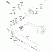 Схема вузла: Перемикач передач для Kawasaki ZX750 ZXR750R