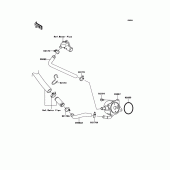 Схема узла: Масляный охладитель для Kawasaki ZX1000 Ninja ZX-10R