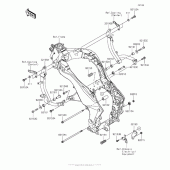 Схема вузла: Кріплення для Kawasaki KLZ1000 Versys 1000 LT