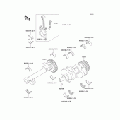 Схема вузла: Колінчастий вал для Kawasaki EX500 GPZ500