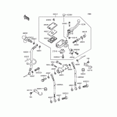 Схема узла: Передний тормозной цилиндр (ZX900-A11) для Kawasaki ZX900 GPZ900R