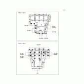 Схема вузла: Болти картера двигуна для Kawasaki ZX636 Ninja ZX-6R