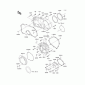 Схема вузла: Engine cover(s) для Kawasaki VN750 Vulcan 750
