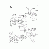 Схема вузла: Заднє крило для Kawasaki ER650 ER-6N ABS