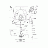 Схема вузла: Carburetor(1/3) для Kawasaki KX125