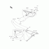 Схема вузла: Side covers для Kawasaki KX250/ KX252 KX250F