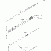 Схема узла: Тросики для Kawasaki ZX1200 Ninja ZX-12R