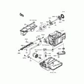 Схема узла: Масляный насос для Kawasaki ZX1400 ZZR1400 ABS