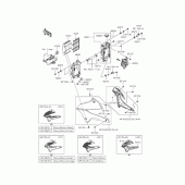 Схема узла: Радиатор для Kawasaki KLX250 D-Tracker X