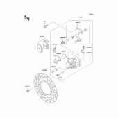 Схема вузла: Front brake(kx65-a5) для Kawasaki KX65