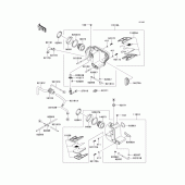 Схема вузла: Повітряний фільтр Kawasaki EJ650 W650