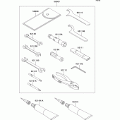 Схема вузла: Owner`s tools(b6f-b9f) для Kawasaki VN900 VN900 Classic