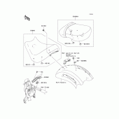 Схема узла: Сиденье для Kawasaki VN2000 VN2000 Classic
