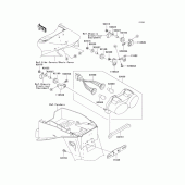 Схема вузла: Taillight(s) для Kawasaki ZX900 Ninja ZX-9R