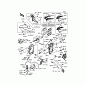 Схема узла: Радиатор для Kawasaki KLX250 KLX250