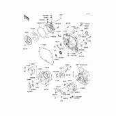 Схема узла: Крышка двигателя для Kawasaki KLX250 D-Tracker X