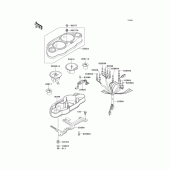 Схема вузла: Meter(s) для Kawasaki ZX1100 GPZ1100