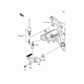 Схема узла: Лапка тормоза для Kawasaki ER650 ER-6N ABS