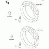 Схема узла: Шины для Kawasaki ZX600 ZZ-R600