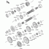 Схема узла: Трансмиссия для Kawasaki ZX1000 Ninja ZX-10R