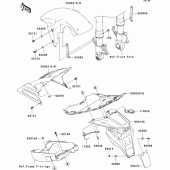 Схема вузла: Крило для Kawasaki ZR1000 Z1000