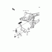 Схема вузла: Лапка гальма для Kawasaki ZR800 Z800 ABS