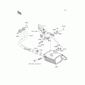 Схема узла: Выхлопная система (s) для Kawasaki EX650 Ninja 650 ABS