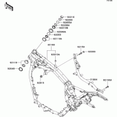 Схема вузла: Рама для Kawasaki VN1600 VN1600 Classic