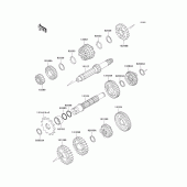 Схема вузла: Трансмісія для Kawasaki KX85 KX85