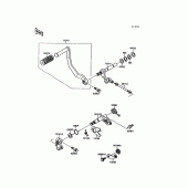 Схема узла: Переключатель передач для Kawasaki VN1500 Vulcan 88
