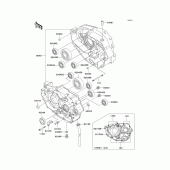 Схема вузла: Картер двигуна для Kawasaki KL250 KL250 Super Sherpa
