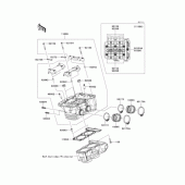 Схема вузла: Головка циліндра для Kawasaki EX250 Ninja 250