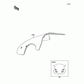 Схема вузла: Аксесуар (Windows Series) для Kawasaki ZX1000 Ninja 1000 ABS