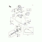 Схема узла: Топливный бак(1/2) для Kawasaki EN500 Vulcan 500 LTD